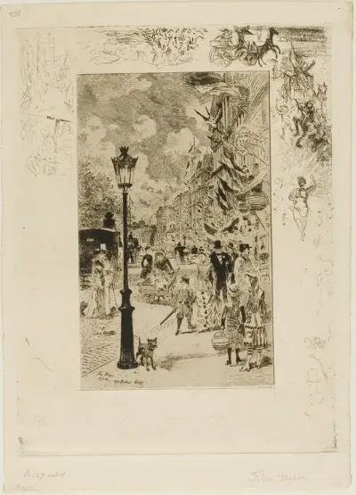 National Holiday on the Boulevard Clichy