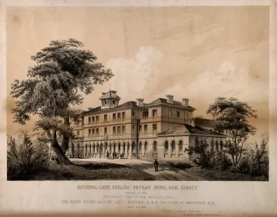 National Orphan Home, Ham, Surrey: side view