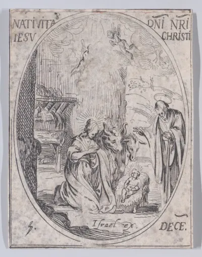 Nativité de N.-Segneur Jésus-Christ (The Nativity), December 25th, from "Les Images De Tous Les Saincts et Saintes de L'Année" (Images of All of the Saints and Religious Events of the Year)