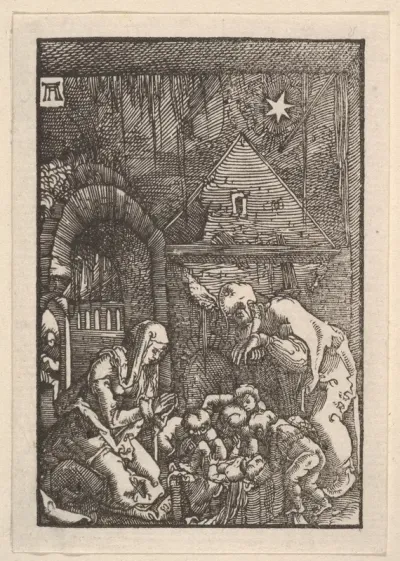 Nativity, from "The Fall and Salvation of Mankind Through the Life and Passion of Christ"