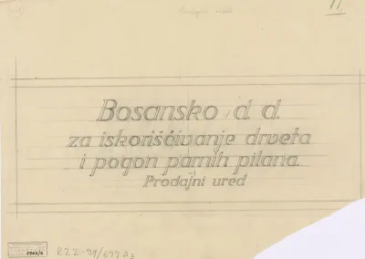Natpis Bosansko d.d.