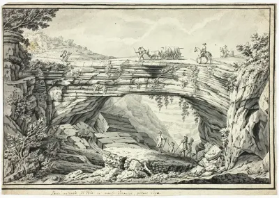 Natural Bridge of Veia in the Veronese Hills, Near Lugo
