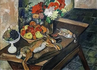Nature morte au lapin et à la perdrix