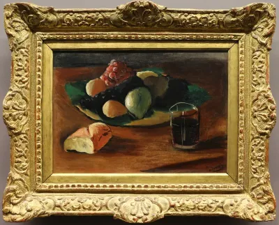 Nature morte au verre de vin