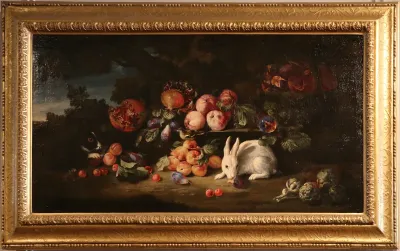 Nature morte aux lapins