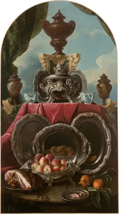 Nature morte aux pièces d'orfèvrerie