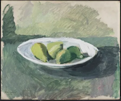 Nature morte med frugtfad