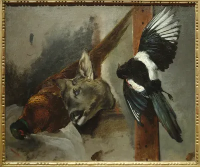 Nature morte : trois pièces de gibier