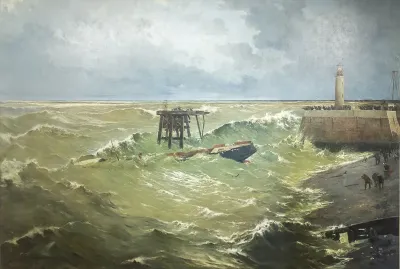 Naufrage du steam-boat l'Angers à Dieppe