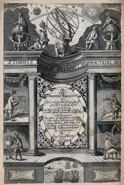 Navigation: the engraved titlepage to the Mariners Magazine