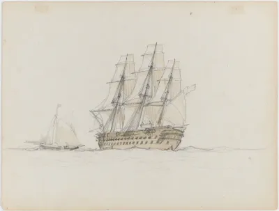 Navio e barco a vela