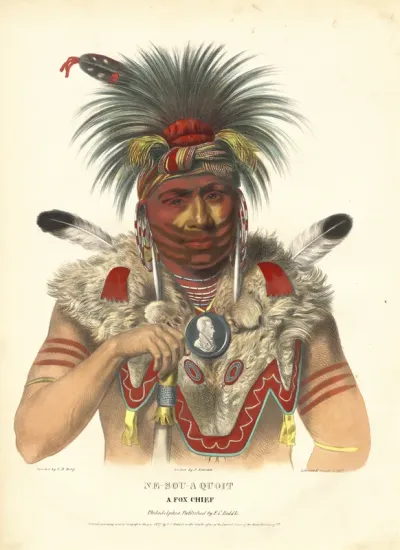 Ne-Sou-A Quoit, a Fox Chief