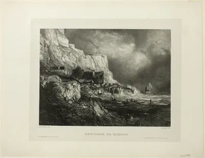 Near Dieppe, plate one from Six Marines