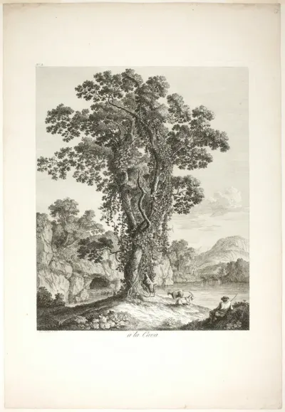 Near la Cava, from Suite de IV Vues Dessinées Dans le Roiaume de Naples