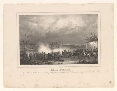 Nederlandse batterij buiten Brussel, 1830