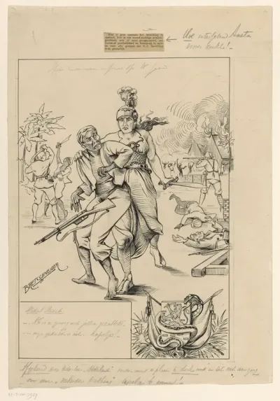 Nederlandse Maagd en de communistische rellen op West-Java, ca. 1926-1927