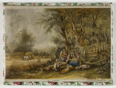 Needle Box with an impression of The Corn Field