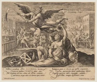 Negligentie et Socordie Typus, from Time with Virtues and Vices