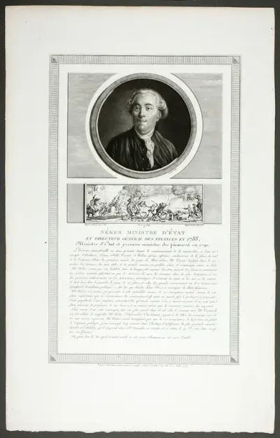 Néker, Minister of State and General Director of Finances, from the series Tableaux historiques de la révolution française