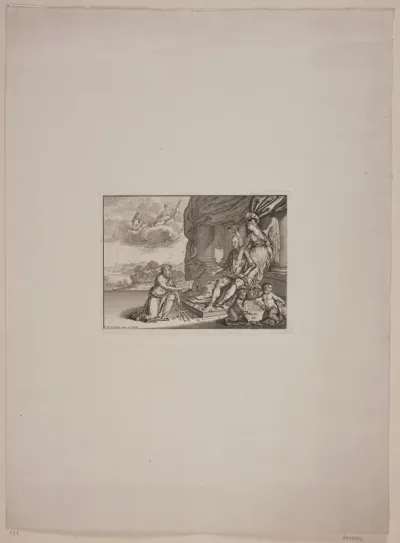 Neptun knælende for Frederik V