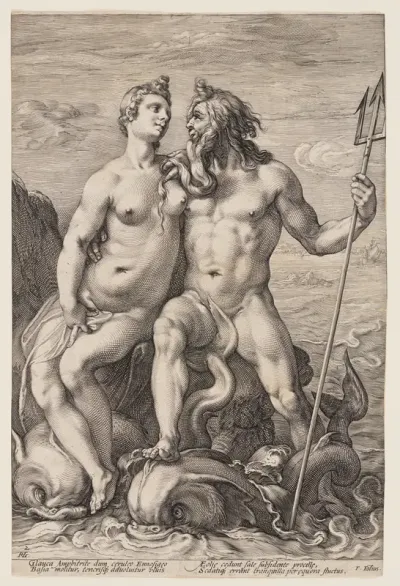Neptune and Amphitrite, from Three Paired Gods and Goddesses