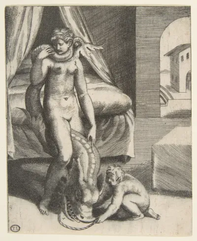 Neptune and Melanthe, from "The Loves of the Gods" (Amorosi diletti degli dei)