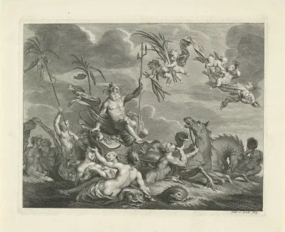 Neptunus bedwingt de zondvloed