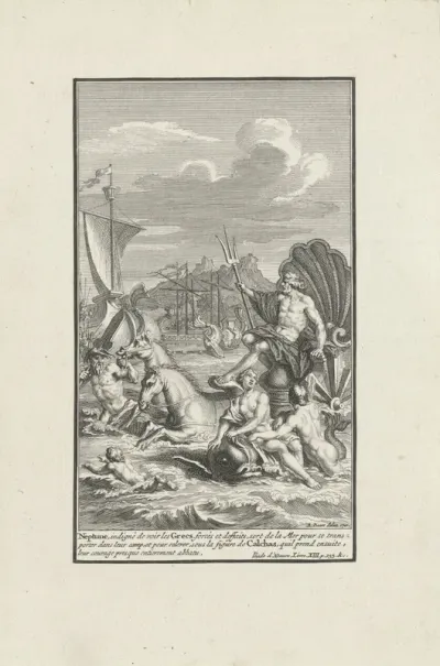 Neptunus helpt de Grieken
