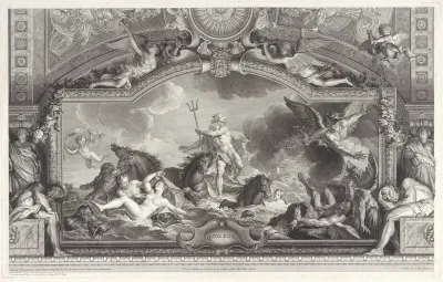 Neptunus kalmeert de golven