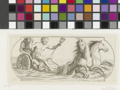 Neptunus op een strijdwagen
