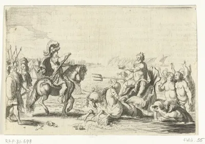 Neptunus reikt Alexander de Grote een kroon
