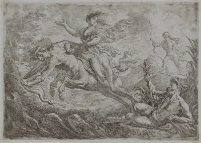 Nessus wordt getroffen door de gifpijl van Hercules