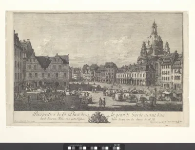 Neumarkt met de Frauenkirche te Dresden