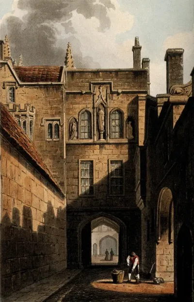 New College, Oxford: entrance gate