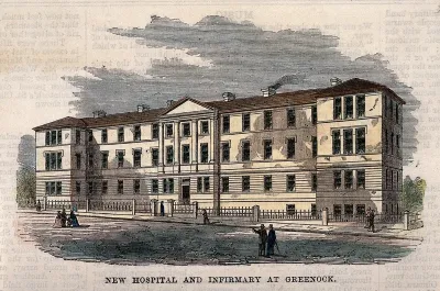 New Hospital and Infirmary, Greenock, Renfrew, Scotland