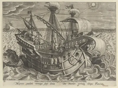 New Inventions of Modern Times [Nova Reperta], The Discovery of the Establishment of the Longitudes, plate 16