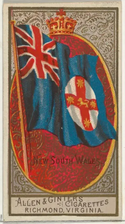 New South Wales, from Flags of All Nations, Series 2 (N10) for Allen & Ginter Cigarettes Brands