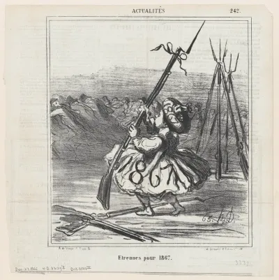 New Year's gifts for 1867, from 'News of the day,' published in Le Charivari, December 27, 1866