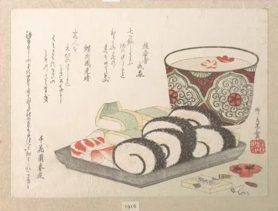 New Year’s Sake and Sushi