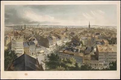 New York from the Steeple of St. Paul's Church, Looking East, South, and West