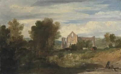 Newark Abbey on the River Wey