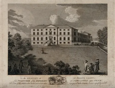 Newcastle Royal Infirmary: perspective view