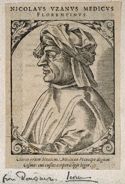 Niccolo Uzano. Woodcut by T. Stimmer, 1589