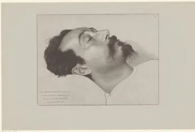 Nicolaas de Roever op zijn doodsbed