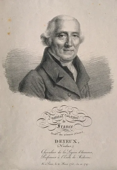 Nicolas Deyeux. Lithograph by J. Boilly, 1822
