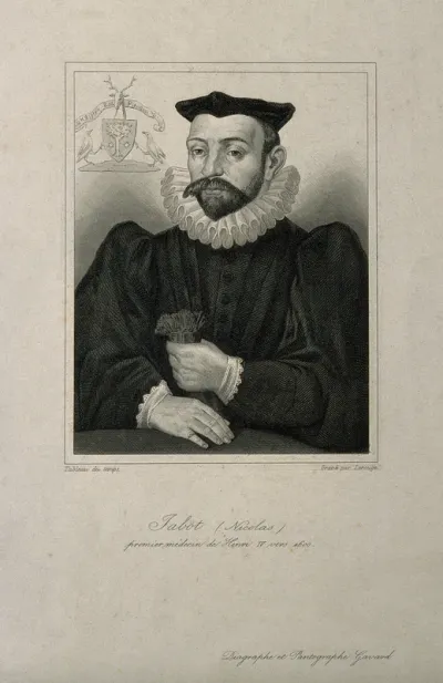 Nicolas Jabot. Reproduction of stipple engraving by N.E. Lerouge