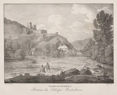Nieder-oesterreich, Ruinen des Schlosses Hinterhaus