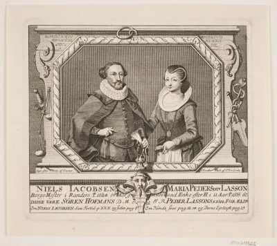 Niels Jacobsen, Borgmester og hans Hustru Maria Lasson.