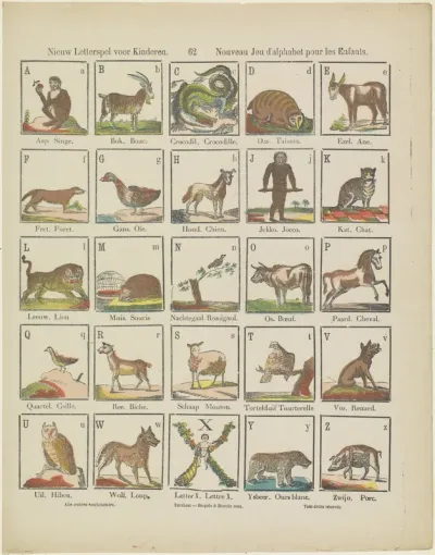Nieuw letterspel voor kinderen / Nouveau jeu d'alphabet pour les enfants