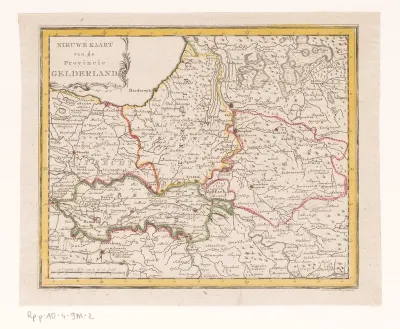 Nieuwe kaart van de provincie Gelderland
